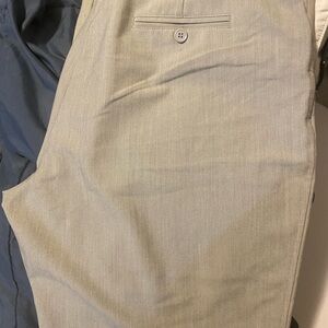 Worthington Straight Leg Pants - Light Gray